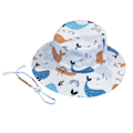 Miniatyrbilde 6 av 6: Unisex Babyhatt, Solhatt for Småbarn, Fiskehatt, Strandhatt, Stjernehatt, Sommerhatt, UV-beskyttelse UPF 50+