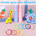 Miniatyrbillede 7 af 7: AUBECO 30 Farver 3D-printer Pen PCL Filament Efterfyldninger, 1.75mm PC