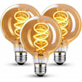 Miniatyrbild 1 av 5: Dekorativ glödlampa med rustik industriell stil, universell dimbar E27 retro LED-lampa med avancerade komponenter för jämn dimning, idealisk för