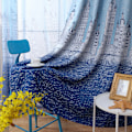 Miniatyrbild 8 av 8: Eleganta Ombre Gardiner, Modern Gradient Mörkläggning för Bevarande av Privatliv, Enkel Installation 100x250cm Blå, Dubbla Lager för Vardagsrum
