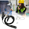 Miniatyrbillede 5 af 5: Walkie Talkie Øretelefon 2 Vejs Radio Luft Rør Øretelefon til Motorola XIR P6600i P6620i MTP3100 3150 3250
