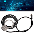 Miniatyrbillede 1 af 8: Elektrisk Cykel Assist Sensor Høj Følsomhed 12 Magneter Højre Dobbelt Hall Sensor Elektrisk Cykel Pedal Tilbehør Stor Hul