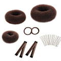 Miniatyrbild 2 av 8: 17 st Donut Hårbulle Maker Set, 3 st Hårbulle Maker,