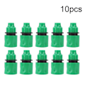Miniatyrbillede 2 af 2: 10 stk. Plastik Havevanding Fittings 3/8\" Vand Slange Hane Stik Hurtigforbindelse