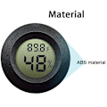 Miniatyrbild 8 av 8: 2-pack Mini Hygrometer Termometer Digital LCD Monitor Inomhus Utomhus Luftfuktighetsmätare Mätare för Luftfuktare Avfuktare Växthus