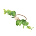 Miniatyrbillede 4 af 8: 4 stk. Servietringe, Enkle Dekorative Håndlavede Blad-Blomster Servietringe til Bryllupper, Nytårspartier 6632
