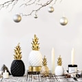 Miniatyrbillede 5 af 8: Rum dekoration, ananas ornament til bord restaurant bryllup