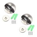 Miniatyrbillede 1 af 5: 2-pak Dørstopper, Magnetisk Dørstopper, Flush Moderne Gulvmontering