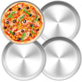 Miniatyrbild 1 av 8: Pizzapanna Set, Konstruktion i rostfritt stål för oöverträffad hållbarhet, Mjukt sluttande kant för enkel hantering & estetik, Mångsidig användning utöver pizza,
