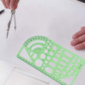 Pikkukuva 4 / 5: Piirustusmallisetti Viivotin DIY opiskelijoiden stensiilit piirustus ympyrä