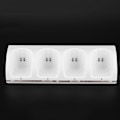 Pikkukuva 5 / 8: Valkoinen 4-in-1 latausasema laturi 4 kpl 2800mAh akkua Wii / Wii U -kaukosäätimiin 2800mAh akku