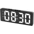 Spegelyta LED Digital Väckarklocka, HD Digital Skrivbordsväckarklocka, Röststyrning & Temperatur Se