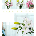 Miniatyrbilde 7 av 8: Kunstig Peony Silkeblomst Blad Hjem Bryllup Fest