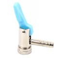 Miniatyrbillede 2 af 2: 8mm Bil Van Cykel Dæk Lufttilførsel Ventil Dæk Luft Chuck Connector Clip On