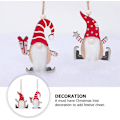 Miniatyrbild 4 av 5: Festlig Jul Tomte, Tomtar Med Skridskor För Ihåliga Dekorationer Och Utsökt Träpärltomte