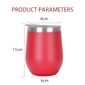 Miniatyrbillede 4 af 5: Isoleret Vandflaske BPA Fri Lækagesikker Varmt Koldt Rustfrit Stål Isoleret Kande til Rejser Udeliv Hjem 12oz 360ml Rød 12oz