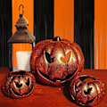 Miniatyrbilde 5 av 5: Halloween Dørgardin, Skinnende Inngangsdørgardin med