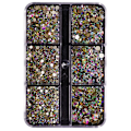 Miniatyrbild 1 av 5: Blandade storlekar Flatback Rhinestones, Non Hotfix Round Crystal Gems