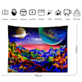 Miniatyrbillede 2 af 5: Planetary Tapestry afspejler galaktisk rum Tapet Sort Lys