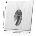 Miniatyrbild 2 av 5: 5-pack LED-infällda spotlights för trappor, veranda, 1 W, AC 100–245 V, varmvit