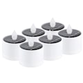 Miniatyrbillede 3 af 5: 6 stk. Stearinlys LED Dekorative Solcelle Vandafvisende Elektronisk Lys til Husholdningsbelysning Gul
