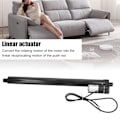 Miniatyrbilde 6 av 8: Elektrisk Aktuator 400mm Slag 1000N IP65 Vanntett Lav Støy Aluminium Legering Svart Lineær Aktuator for Seng Sofa 24V Lineær Aktuator