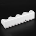 Pikkukuva 7 / 8: Valkoinen 4-in-1 latausasema laturi 4 kpl 2800mAh akkua Wii / Wii U -kaukosäätimiin 2800mAh akku