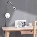 Miniatyrbild 2 av 5: Mångsidig läslampa med LED-sänglampor, flexibel hals för väggmontering, varmt mjukt ljus, steglös dimning, touch-brytare, ögonskydd