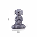 Miniatyrbilde 2 av 5: Meditasjonshundestatue Buddha Ro, fred og ro, perfekt for