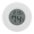 Miniatyrbilde 1 av 5: Mini Digital LCD Termometer Rund Form Temperatur for Innendørs Reptilkjæledyr (Hvit)