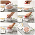 Miniatyrbild 1 av 8: Non Stick Burger Pressform DIY Hamburger Patty Maker Risbollform för Köksbruk