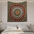 Miniatyrbild 4 av 5: Mandala väggbonad blommig guld sängkläder gobeläng tryckt