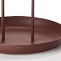 Miniatyrbilde 3 av 5: Serveringsbrett i metall, rund, bærbar, bordplateoppbevaringsbrett, enkel moderne stil med håndtak, rød