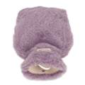 Miniatyrbilde 5 av 5: Plush Varmtvannflaske 1000ml Bred Munn Anti-Skli Tekstur Varmtvannflaske med Vaskbar Myk Plush Deksel for Skole Kontor Lilla