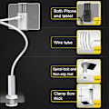 Miniatyrbillede 5 af 5: 360° Sengebord Bord Desktop Holder Beslag Stativ Til iphone Tablet Mobiltelefon DE
