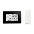 Miniatyrbild 5 av 8: Smart Väderprognosstation, Färgprognos med Inomhus- och Utomhustermometer, Hög Stabilitet och Precision, Digital Klocka, Låg Strömförbrukning,