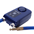 Miniatyrbild 1 av 2: APP-styrd Bluetooth Smart Lock Anti-stöldlarm Kedjelås med 105dB larm (Blå)