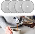 Miniatyrbillede 1 af 5: 4-pak 4 tommer kaffefilter, til 34oz/1000ml rustfrit stål Rep