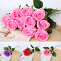 Miniatyrbillede 5 af 5: 8 stk. Kunstige Elsker Rose Blomster Valentinsdag Rose Varer Evigt Kærlighed Falsk Blomst Hjem Bryllup Dekoration
