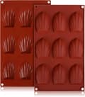 2 st - Skal silikonkaka form Madeleine Form Bakning/kex/silikonmousse kaka form