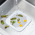 Miniatyrbild 2 av 5: Avloppshårssamlare 2-pack, Dusch/badkarsavloppsskydd, Silikonhårssamlare för dusch, Kvadratisk avloppsstopp för badkar, kök, badrum