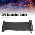 Miniatyrbillede 7 af 8: PCIE 4.0 X16 Forlænger Højre Vinkel 128Gbps Anti-Interference Plug and Play GPU Udvidelseskabel til Grafikkort 7.9in