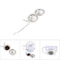 Miniatyrbillede 1 af 2: Rustfri Stål Løst Te-Infuser Blad Si Filter Diffuser Urte Krydderi Net Bold 4,5 cm