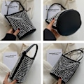 Miniatyrbillede 3 af 5: Vanddiamant Nitter Aftenpung Kvinders Clutch Crossbody