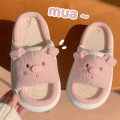 Miniatyrbillede 6 af 7: Tegnefilm Gris Tøfler Kvinder Kawaii Hjem Tøfler Søde Tøfler f