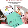 Miniatyrbillede 4 af 5: Terning Timere Gravity Sensor Flip Timer Børne Timer Trænings Timer a