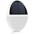 Miniatyrbild 1 av 5: Dekorativ utomhusbelysning, gjuten aluminium solcellslampor för staket med passiv infraröd rörelsesensor, väderbeständig för innergårdar, trädgårdar,