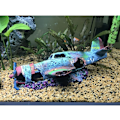 Miniatyrbillede 7 af 7: Harpiks Akvarium Militær Thunderbolt Jagerfly Vrag Akvarium Fiskekum Ornament Dekoration