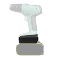 Miniatyrbilde 7 av 8: Litiumbatteriadapter for å konvertere fra WORX 20V Padfoot Green 5-pin til Bosch 18V PBA Power Tool-tilbehør