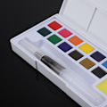 Miniatyrbillede 4 af 6: Bærbar Fast Vandfarve Pigment Sæt Tegning Maleri Forbrugsvarer (12 farver)
